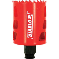 Freud - 2-1/8" Diam, 2-3/8" Cutting Depth, Hole Saw - Bi-Metal Saw, Toothed Edge - A1 Tooling