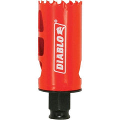 Freud - 1-3/8" Diam, 2-3/8" Cutting Depth, Hole Saw - Bi-Metal Saw, Toothed Edge - A1 Tooling