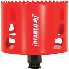 Freud - 3-5/8" Diam, 2-3/8" Cutting Depth, Hole Saw - Bi-Metal Saw, Toothed Edge - A1 Tooling