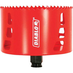 Freud - 4-1/4" Diam, 2-3/8" Cutting Depth, Hole Saw - Bi-Metal Saw, Toothed Edge - A1 Tooling