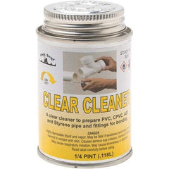 Black Swan - 1/4 Pt All-Purpose Cleaner - Clear, Use with ABS, PVC & CPVC up to 6" Diam - A1 Tooling