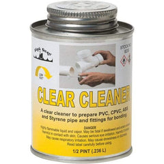 Black Swan - 1/2 Pt All-Purpose Cleaner - Clear, Use with ABS, PVC & CPVC up to 6" Diam - A1 Tooling