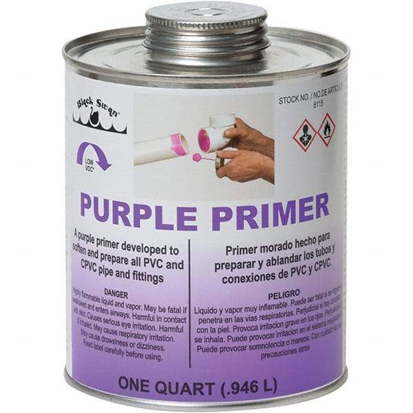 Black Swan - 1 Qt All Purpose Primer/Cleaner - Purple, Use with PVC & CPVC - A1 Tooling