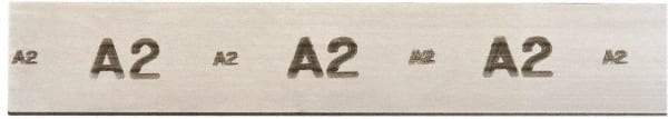 Starrett - 18 Inch Long x 6 Inch Wide x 5/16 Inch Thick, Tool Steel Air Hardening Flat Stock - + 0.250 Inch Long Tolerance, + 0.000-0.005 Inch Wide Tolerance, +/- 0.001 Inch Thickness Tolerance, +/- 0.001 Inch Square Tolerance, AISI Type A2 Air Hardening - A1 Tooling