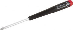 Wiha - #1, 6-11/16" OAL, Standard Phillips Screwdriver - 2-3/8" Blade Length, Ergonomic Handle - A1 Tooling