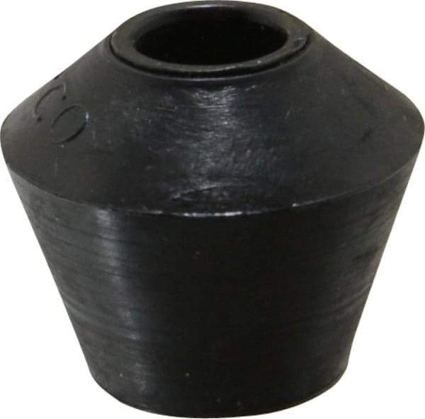 De-Sta-Co - 0.79" Max Diam, 5/16-18 Thread, Polyurethane, Screw On, Flat Tip, Clamp Spindle Assembly Replacement Cap - For 5/16" Diam Standard Spindle, 0.69" OAL, 1/2" Surface Diam, 1/2" Hole Depth - A1 Tooling