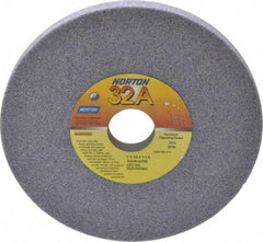 Norton - 7" Diam x 1-1/4" Hole x 1/2" Thick, G Hardness, 46 Grit Surface Grinding Wheel - Aluminum Oxide, Type 1, Coarse Grade, 3,600 Max RPM, Vitrified Bond, No Recess - A1 Tooling