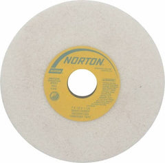 Norton - 7" Diam x 1-1/4" Hole x 1/2" Thick, G Hardness, 46 Grit Surface Grinding Wheel - Aluminum Oxide, Type 1, Coarse Grade, 3,600 Max RPM, Vitrified Bond, No Recess - A1 Tooling