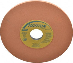 Norton - 7" Diam x 1-1/4" Hole x 1/4" Thick, M Hardness, 220 Grit Surface Grinding Wheel - Aluminum Oxide, Type 1, Very Fine Grade, 3,600 Max RPM, Vitrified Bond, No Recess - A1 Tooling