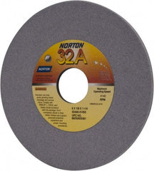 Norton - 6" Diam x 1-1/4" Hole x 1/8" Thick, K Hardness, 80 Grit Surface Grinding Wheel - Aluminum Oxide, Type 1, Medium Grade, 4,140 Max RPM, Vitrified Bond, No Recess - A1 Tooling