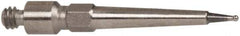 TESA Brown & Sharpe - 0.38mm Ball Diam, Carbide, Ball Test Indicator Contact Point - 1/2" Contact Point Length, Use with Brown & Sharpe BesTest 599 Series - A1 Tooling