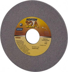 Norton - 6" Diam x 1-1/4" Hole x 1/8" Thick, K Hardness, 60 Grit Surface Grinding Wheel - Aluminum Oxide, Medium Grade, 4,140 Max RPM, Vitrified Bond - A1 Tooling