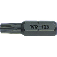 Power & Impact Screwdriver Bits & Holders; Bit Type: Torx; Power Bit; Hex Size (Inch): 1/4 in; Blade Width (mm): 2.70; Blade Thickness (mm): 2.7000; Drive Size: 1/4 in; Body Diameter (Inch): 1/4 in; Torx Size: T10; Overall Length (Decimal Inch): 1.0000; N