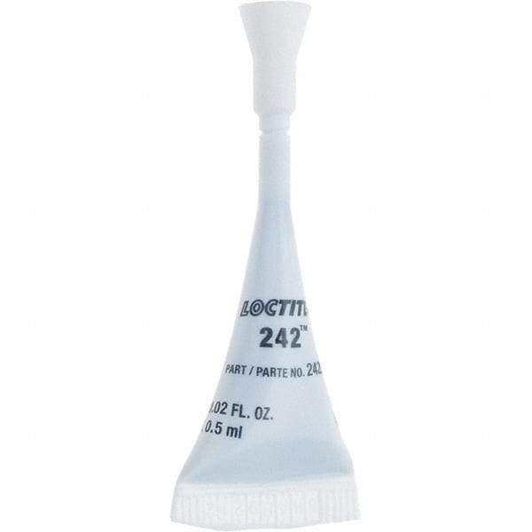 Loctite - 0.5 mL, White, Medium Strength Threadlocker - Series 242 - A1 Tooling