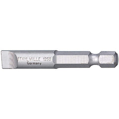 Power & Impact Screwdriver Bits & Holders; Bit Type: Slotted; Hex Size (Inch): 1/4 in; Blade Width (mm): 5.50; Blade Thickness (mm): 1.0000; Drive Size: 1/4 in; Body Diameter (mm): 1.000; Overall Length (Decimal Inch): 2.0000; Number Of Pieces: 1