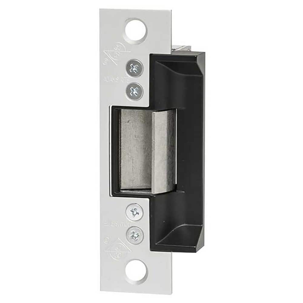 Electric Strikes; Product Type: Electric Strike; Length (Inch): 4.88; Power Type: DC; Strike Material: Stainless Steel; Door Frame Material: Hollow Metal & Wood; Voltage: 24V; For Use With: Mortise or Cylindrical Type Locksets