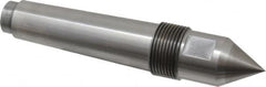 Riten - 1-1/4" Head Diam, Carbide-Tipped Steel Standard Point Solid Dead Center - 4MT Morse Taper, 1-1/4" Point Diam, 2" Point Length, 2-29/32" OAL - A1 Tooling