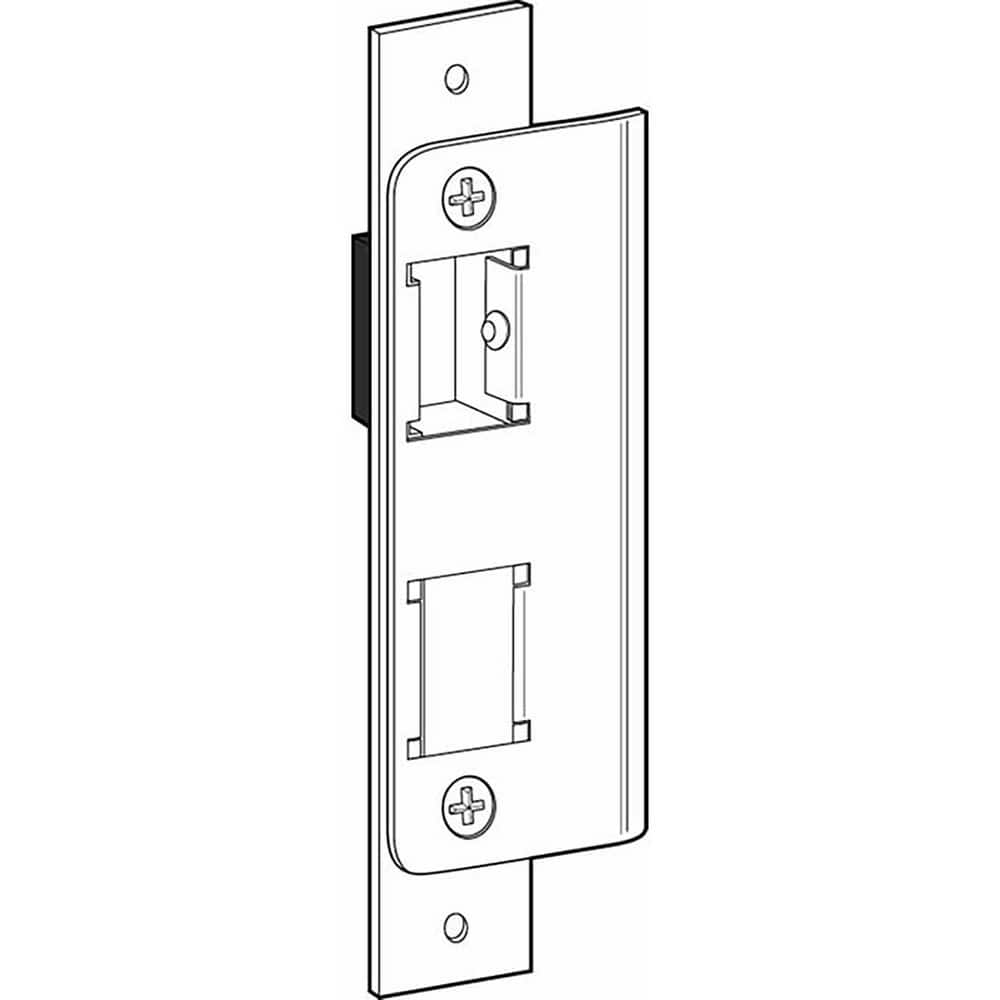 Strikes; Type: Deadlatch Strike; Length (Inch): 6-1/8; Width (Inch): 1-1/8; Finish/Coating: Satin Stainless Steel; Material: Stainless Steel; Material: Stainless Steel