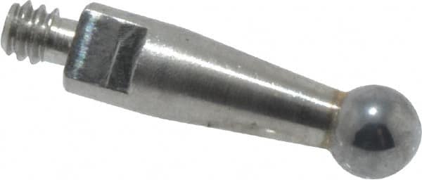 Mitutoyo - 2mm Ball Diam, Carbide, Ball Test Indicator Contact Point - 9.2mm Contact Point Length, Use with Mitutoyo 513 Series Dial Test Indicators - A1 Tooling