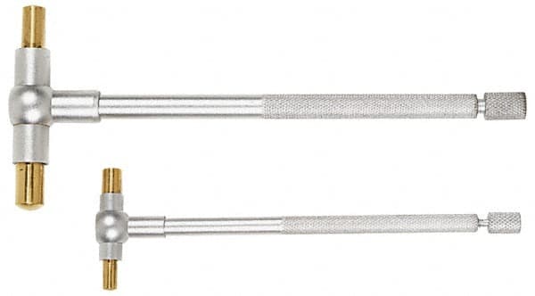 TESA Brown & Sharpe - 3/4 to 2-1/8 Inch, 4-1/4 Inch Overall Length, Telescoping Gage - Satin Chrome Finish - A1 Tooling