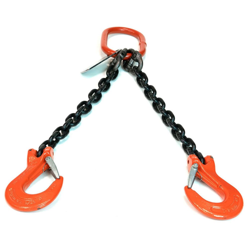 Slings & Tiedowns (Load-Rated); Sling Type: Chain; Length (Feet): 4; Vertical Capacity (Lb.): 26000; Choker Capacity (Lb.): 21200; Width (Inch): 0; Basket Capacity (Lb.): 15000; Eye Type: Large Eye; Chain Sling Type: DOS; Sling Material: Steel; Sling Widt