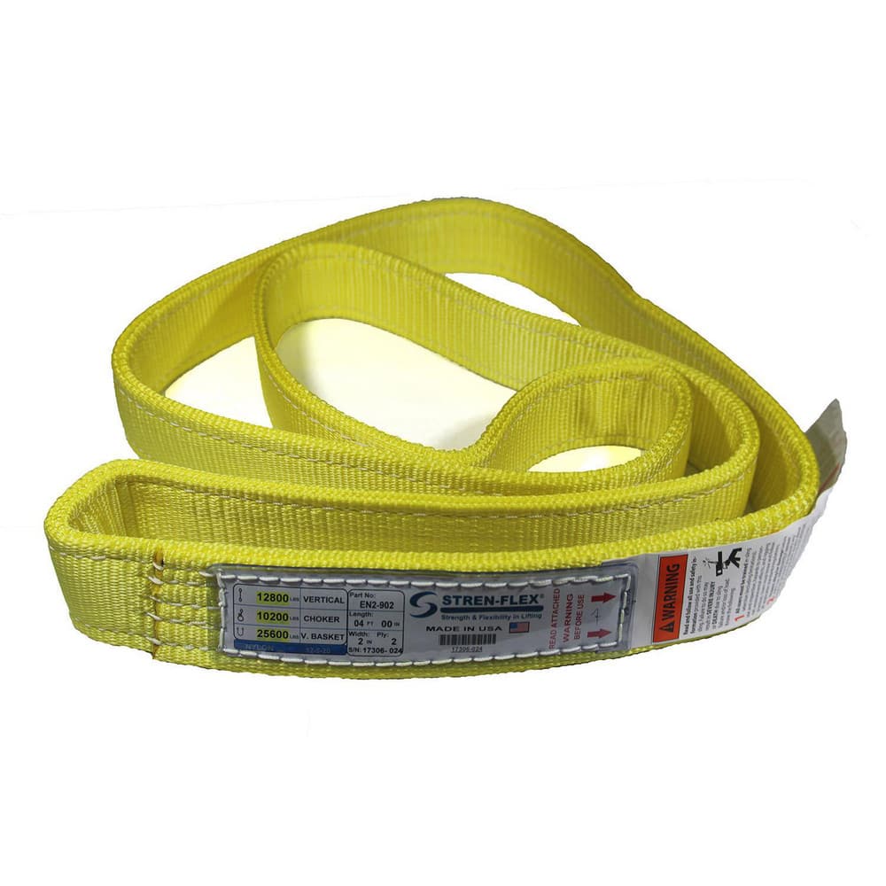 Slings & Tiedowns (Load-Rated); Sling Type: Endless; Length (Feet): 18; Vertical Capacity (Lb.): 12400; Choker Capacity (Lb.): 9920; Width (Inch): 2; Basket Capacity (Lb.): 24800; Eye Type: No Eye; Sling Material: Nylon; Sling Width: 2 in; Number Of Plies