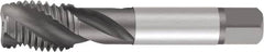 Emuge - 3/8-24 UNF 3 Flute Modified Bottoming Spiral Flute Tap - Cobalt, Oxide Finish, 2-15/16" OAL, Right Hand Flute, Right Hand Thread, Oversize, H11 - A1 Tooling