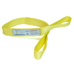 Slings & Tiedowns (Load-Rated); Sling Type: Eye & Eye; Length (Feet): 10; Vertical Capacity (Lb.): 3200; Choker Capacity (Lb.): 2500; Width (Inch): 2; Basket Capacity (Lb.): 6400; Eye Type: Flat Eye; Sling Material: Nylon; Sling Width: 2 in; Eye Length: 1