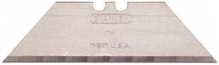 Stanley - 400 Piece Carbon Steel Utility Knife Blade - 2-7/16" OAL, 0.024" Blade Thickness - A1 Tooling