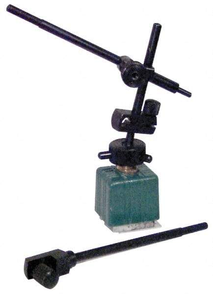 Fowler - Fine Adjustment Indicator Positioner & Holder with Base - Rectangular Base, 1-5/16" Base Height, 1-1/4" Base Length, 1-1/4" Base Width - A1 Tooling