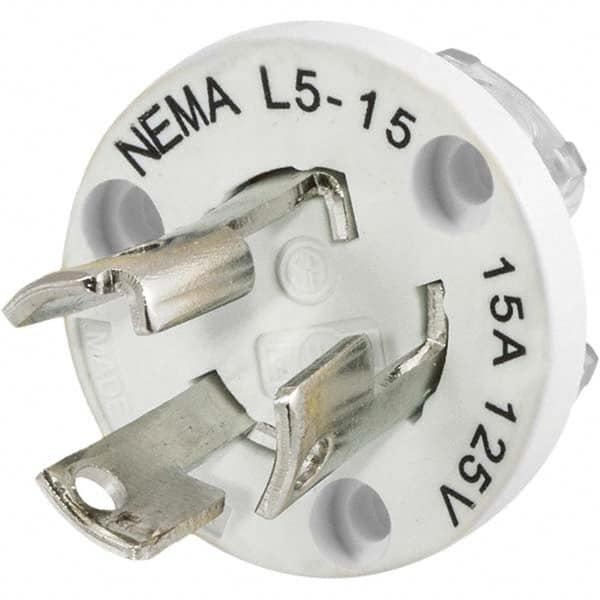 Hubbell Wiring Device-Kellems - 125V 15A NEMA L5-15P Industrial Twist Lock Plug - A1 Tooling