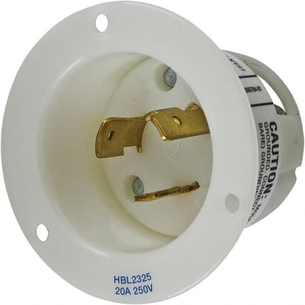 Hubbell Wiring Device-Kellems - 250V 20A NEMA L6-20P Industrial Twist Lock Inlet - A1 Tooling