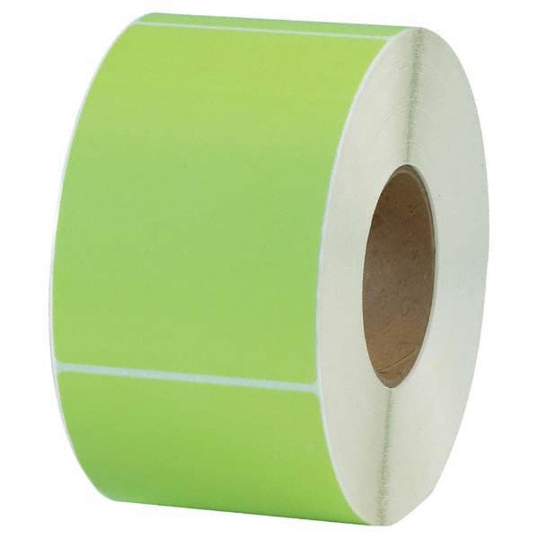 Value Collection - Pack of 4 Rolls, 1,000 Labels per Roll, 4" x 6" Green Topcoated Facestock Thermal Labels - A1 Tooling