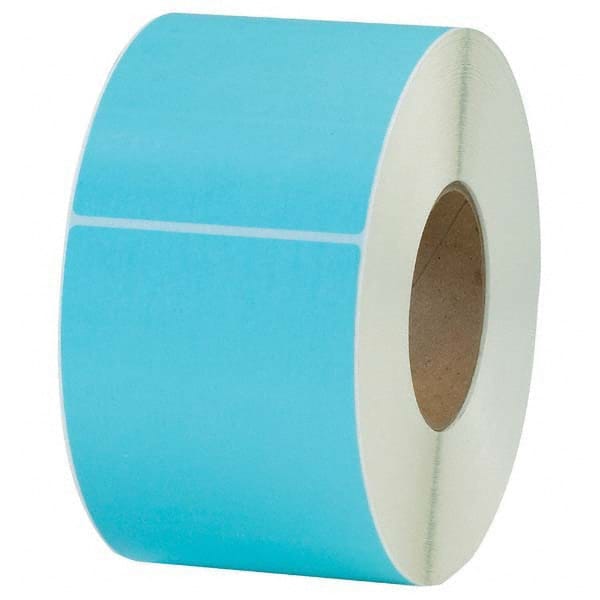 Value Collection - Pack of 4 Rolls, 1,000 Labels per Roll, 4" x 6" Light Blue Topcoated Facestock Thermal Labels - A1 Tooling