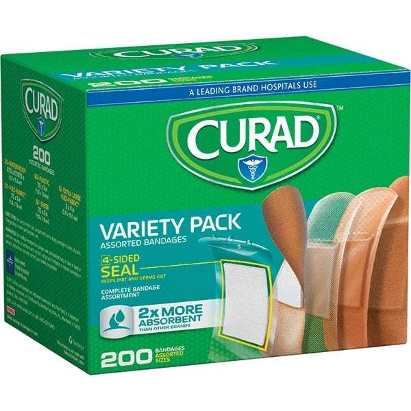 Curad - 5-1/4" Long x 4-1/4" Wide, General Purpose Self-Adhesive Bandage - Woven Fabric Bandage, 4-Sided Seal Technology - A1 Tooling