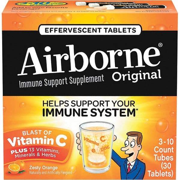 Airborne - Orange Flavor Immune Support Tablets - Vitamins/Supplements - A1 Tooling