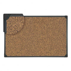 UNIVERSAL - Cork Bulletin Boards Style: Open Cork Bulletin Board Color: Black - A1 Tooling