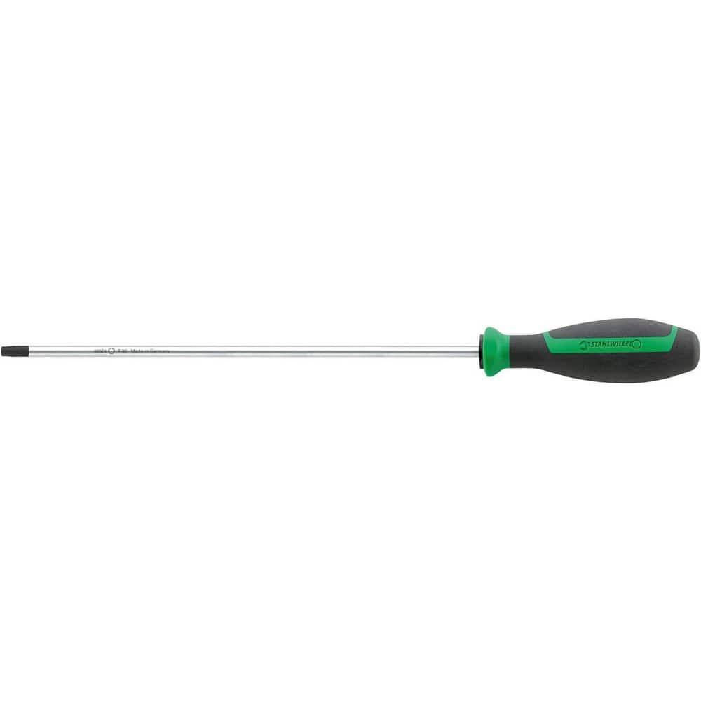 Precision & Specialty Screwdrivers; Tool Type: Torx Screwdriver; Blade Length (mm): 10; Shaft Length: 250 mm; Handle Length: 365 mm; Handle Color: Black; Green; Finish: Chrome-Plated; Body Material: Chrome Alloy Steel; Overall Length (Inch): 14.38; Materi