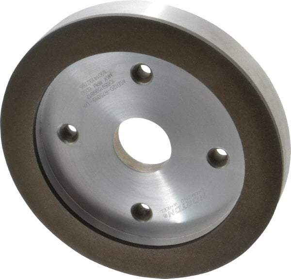 Norton - 6" Diam, 1-1/4" Hole Size, 3/4" Overall Thickness, 120 Grit, Type 6 Tool & Cutter Grinding Wheel - Fine Grade, Diamond, R Hardness, Resinoid Bond - A1 Tooling