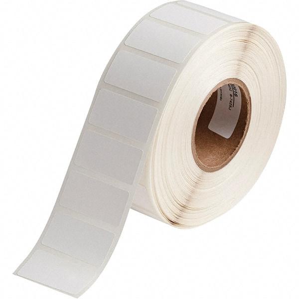 Brady - 1-1/2" Wide x 3/4" Long, White Polypropylene Inkjet Label - For BradyJet J2000 - A1 Tooling