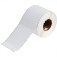 Brady - 4.33" Wide x 2-61/64" Long, White Vinyl Inkjet Label - For BradyJet J2000 - A1 Tooling