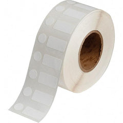 Brady - 1/2" Wide x 1" Long, White Polypropylene Inkjet Label - For BradyJet J2000 - A1 Tooling