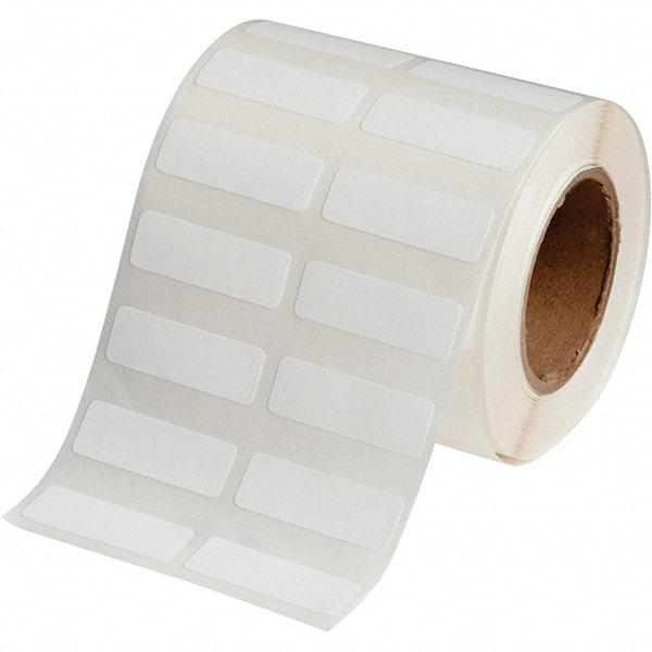 Brady - 1/2" Wide x 1-1/2" Long, White Polypropylene Inkjet Label - For BradyJet J2000 - A1 Tooling