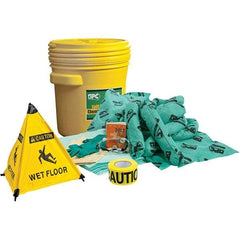 Brady SPC Sorbents - 17 Gal Capacity Chemical Spill Kit - 20 Gal Polyethylene Drum - A1 Tooling