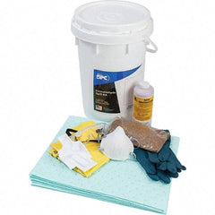 Brady SPC Sorbents - 9 Gal Capacity Hazardous Materials Spill Kit - 6.5 Gal Polyethylene Bucket - A1 Tooling