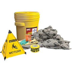 Brady SPC Sorbents - 17 Gal Capacity Universal Spill Kit - 20 Gal Polyethylene Drum - A1 Tooling