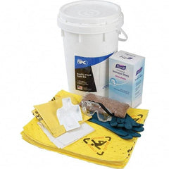 Brady SPC Sorbents - 9 Gal Capacity Hazardous Materials Spill Kit - 6.5 Gal Polyethylene Bucket - A1 Tooling