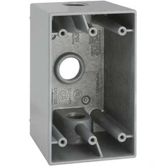 Hubbell-Raco - 4.56 x 2.811 x 2.807" Aluminum Rectangular Weather Resistant Outlet Box - A1 Tooling