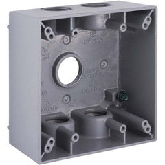 Hubbell-Raco - 4-1/2 x 4-1/2 x 2-1/4" Aluminum Square Weather Resistant Outlet Box - A1 Tooling