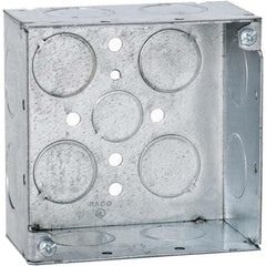 Hubbell-Raco - 4 x 4 x 2.425" Steel Square Device Box - A1 Tooling